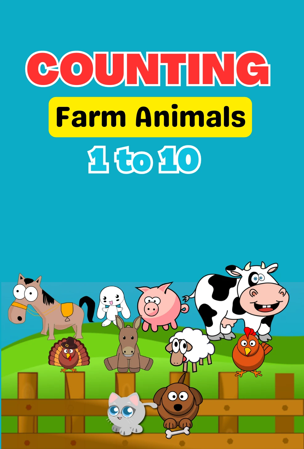 Counting Farm Animals 1 to 10