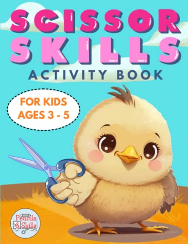 Scissor Skills Activity Book For Kids Ages 3-5