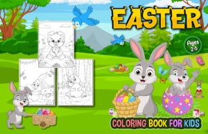 Easter Coloring Book For kids Ages 2 5